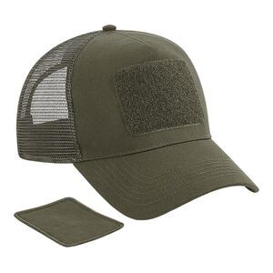 Beechfield Patch  Trucker Cap / Military Green